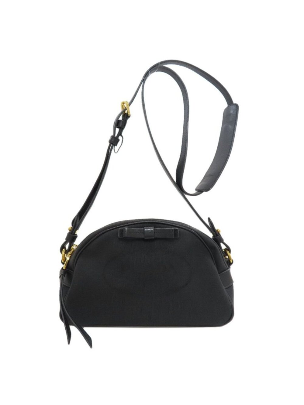 Prada Logo Shoulder Bag Canvas